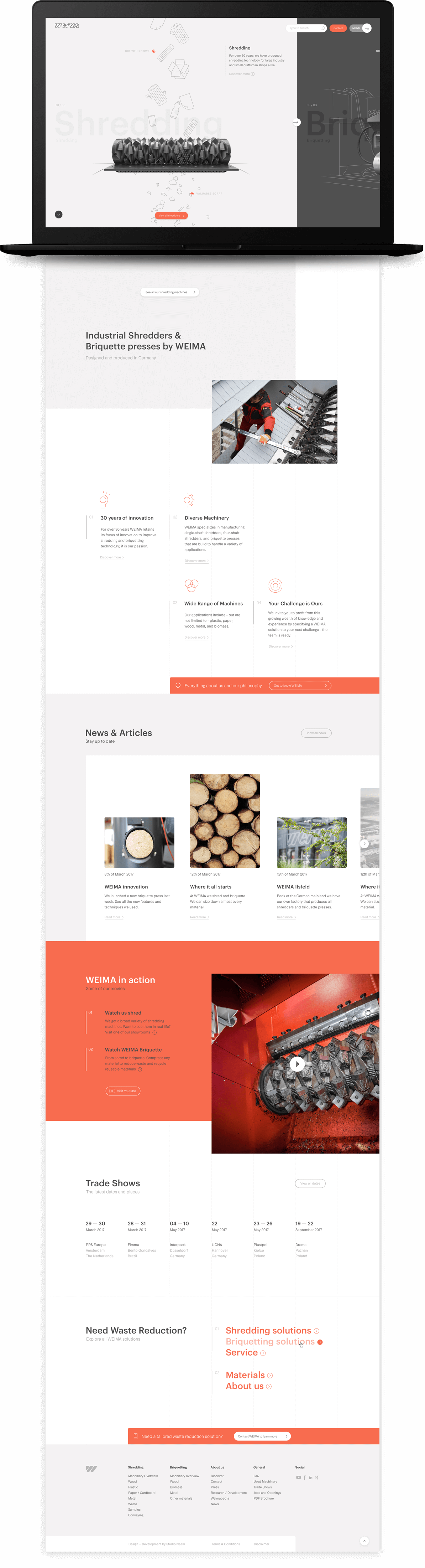 The Weima Maschinenbau homepage.