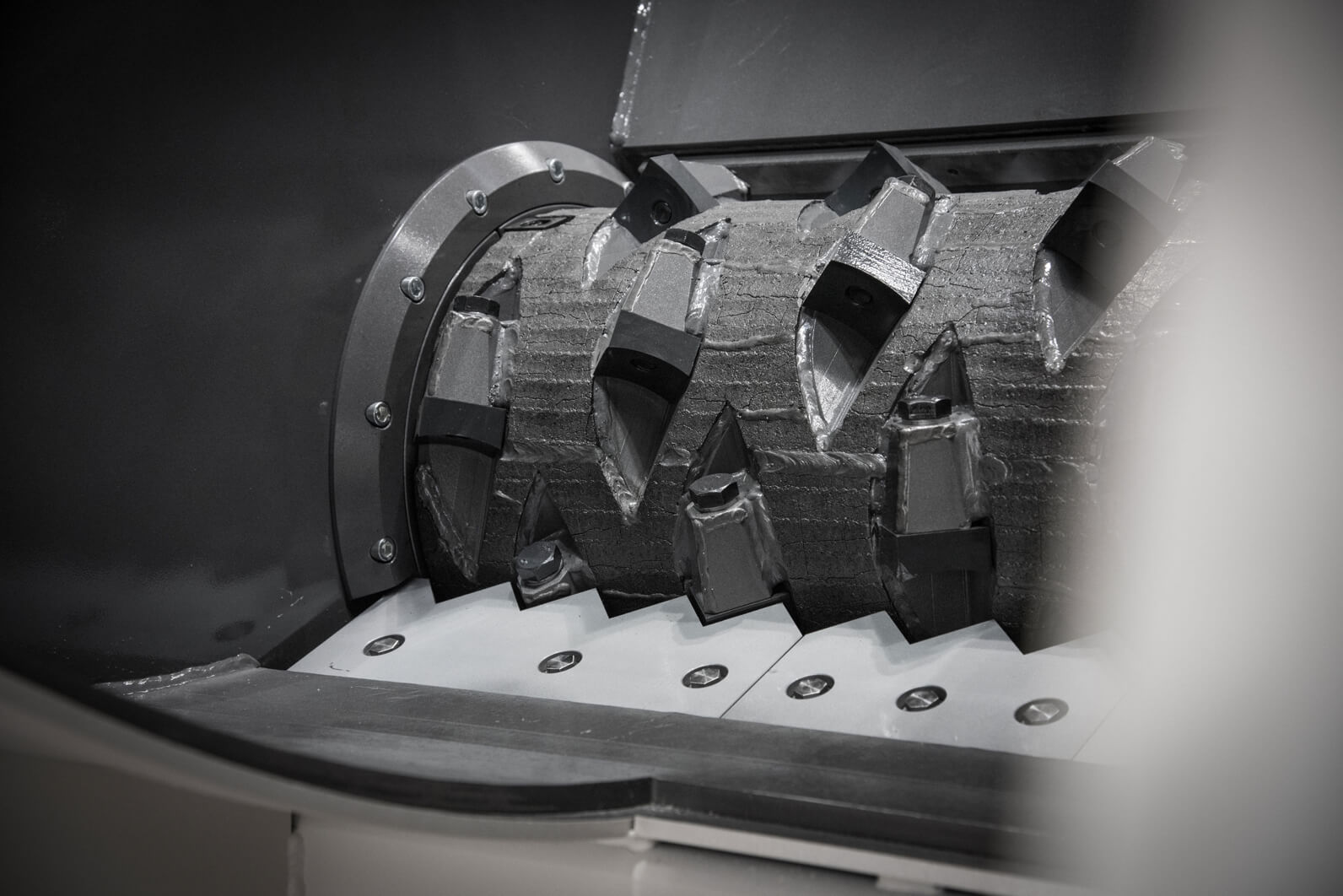 Weima machine image of shredder knife